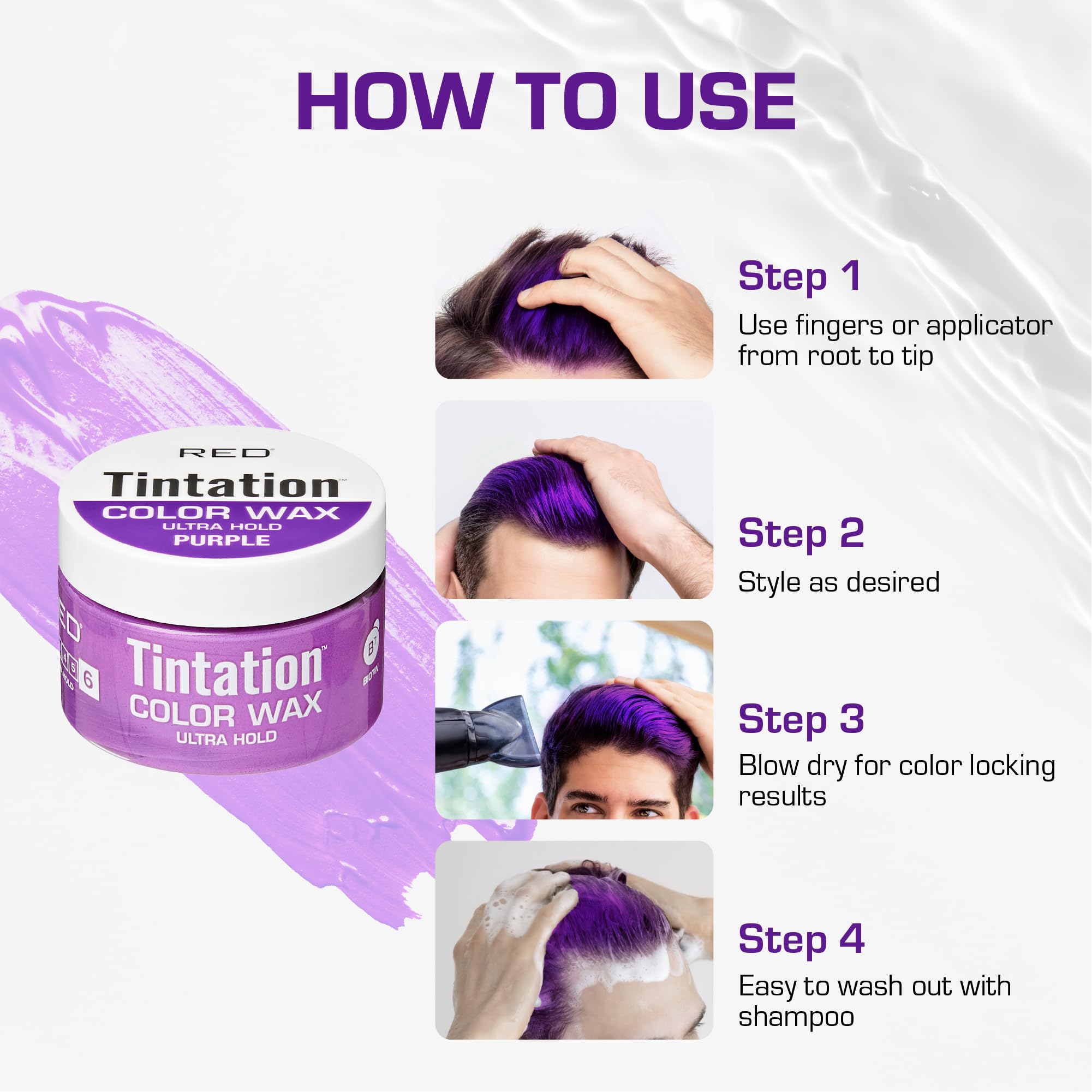 Amazon.com: Red by Kiss Tintation Temporary Hair Color Wax – Vivid